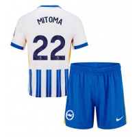 Echipament fotbal Brighton Kaoru Mitoma #22 Tricou Acasa 2024-25 pentru copii maneca scurta (+ Pantaloni scurti)